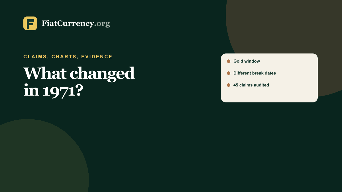 A visual audit of the claims, charts, and evidence associated with 1971